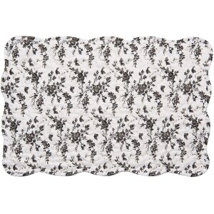 Clayre & Eef Q205.040 Souprava 6 prostírání 48x32 cm Bílá Hnědá