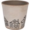 Clayre & Eef 6CE2123XL Dekorace květináč Ø 21x20 cm béžová