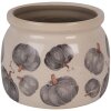 Clayre & Eef 6CECSP0001S Dekorační květináč Ø 12x10 cm Béžová šedá