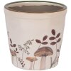 Clayre & Eef 6CELFJ0001M Dekoration květináč Ø 15x14 cm béžová hnědá