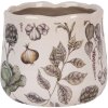 Clayre & Eef 6CETKG0001S Květináč béžový Ø14x12 cm venkovský styl