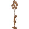 Clayre & Eef Kovová Dekorační Figurka Dítě s Balónky 80 cm Rustikální Patina