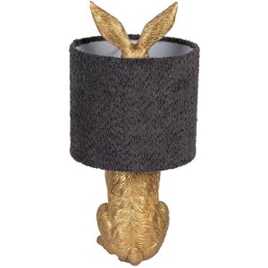 Clayre & Eef Stolní lampa Zajíc Zlatá E27 Ø 20x43 cm