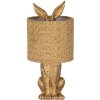 Clayre & Eef Stolní lampa Zajíček žlutý stínidlo E27 Ø 20x43 cm