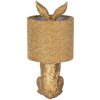 Clayre & Eef Stolní lampa Zajíček žlutý stínidlo E27 Ø 20x43 cm