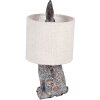 Clayre & Eef Stolní lampa Zajíček E27 Ø 20x43 cm Hnědá Béžová