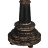Clayre & Eef stolní lampa Ø35x64 cm černá hnědá dřevo železo E27 60W vintage