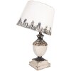 Clayre & Eef 6LMC0110 Stolní lampa béžová Ø32x60cm Antik Vintage E27 železo