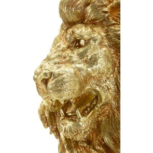Mauro Ferretti Dekorační socha Lvího tváře zlatá 45x29x55 cm Polyresin