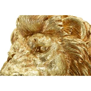 Mauro Ferretti Dekorační socha Lvího tváře zlatá 45x29x55 cm Polyresin