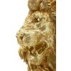 Mauro Ferretti Dekorační socha Lvího tváře zlatá 45x29x55 cm Polyresin