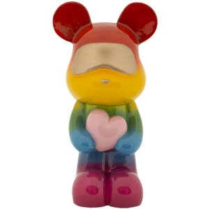 Rainbow Bear Stojící medvídek multicolor 22,5x17,5x42,5 cm polyresin