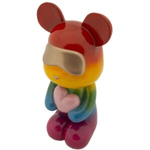 Rainbow Bear Stojící medvídek multicolor 22,5x17,5x42,5 cm polyresin