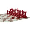 Mauro Ferretti Šachový set červenobílý 61x61x14 cm Polyresin Sklo