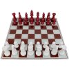 Mauro Ferretti Šachový set červenobílý 61x61x14 cm Polyresin Sklo