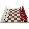 Mauro Ferretti Šachový set červenobílý 61x61x14 cm Polyresin Sklo