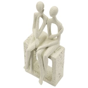 Mauro Ferretti Stons Figurka pár 11,5x9x25 cm krémová