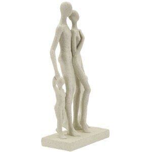 Mauro Ferretti Stons Figurka rodiny 16x8x30,5 cm krémová