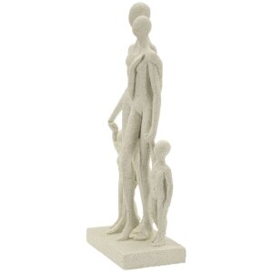 Mauro Ferretti Stons Figurka rodiny 16x8x30,5 cm krémová