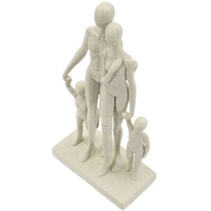 Mauro Ferretti Stons Figurka rodiny 16x8x30,5 cm krémová
