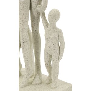 Mauro Ferretti Stons Figurka rodiny 16x8x30,5 cm krémová