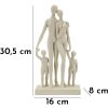 Mauro Ferretti Stons Figurka rodiny 16x8x30,5 cm krémová