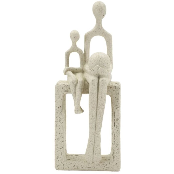Mauro Ferretti Stons Figurka Mateřství 10x7x26 cm krémová dekorace
