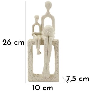 Mauro Ferretti Stons Figurka Mateřství 10x7x26 cm krémová dekorace