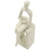 Mauro Ferretti Stons Figurine krémová 8.5x6.5x24 cm čtecí dekorativní figurka