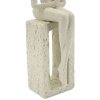 Mauro Ferretti Stons Figurine krémová 8.5x6.5x24 cm čtecí dekorativní figurka