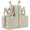 Mauro Ferretti knižní opěrka Stons 24x10x20,5 cm krémová