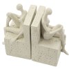 Mauro Ferretti knižní opěrka Stons 24x10x20,5 cm krémová