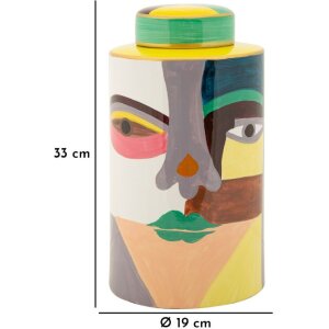 Mauro Ferretti Váza Piccassy barevná horní část Ø19x33 cm