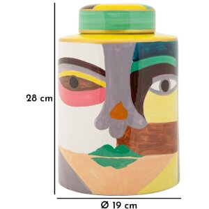 Mauro Ferretti Váza Piccassy barevná nahoře průměr 19x28 cm