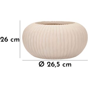 Mauro Ferretti váza Nebel Ø35x18 cm krémová