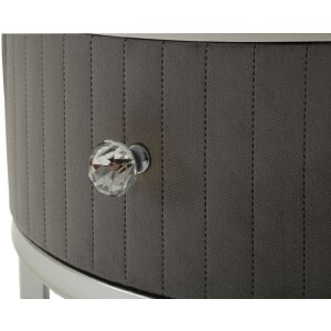 Mauro Ferretti Konferenční stolek Greys 2ks 70x45 – 50x40 cm šedá stříbrná
