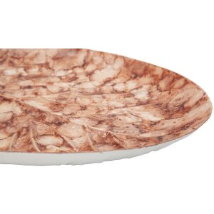 Mauro Ferretti Dekorační mísa Tropfen Browy 35x22x2,5 cm hnědá