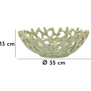 Mauro Ferretti Mísa Korál Ø 35x13 cm zelená