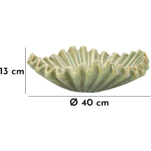 Mauro Ferretti Mísa Benátky Ø 40x13 cm zelená