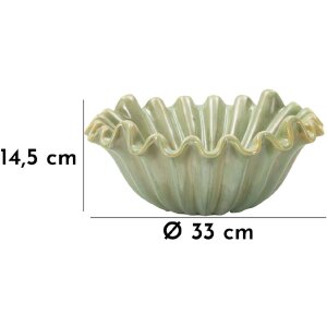 Mauro Ferretti Mísa Benátky Ø 33x14,5 cm zelená