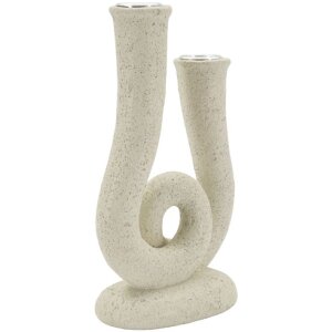 Mauro Ferretti Svícen Stons 12x7x20 cm krémový