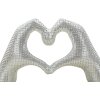 Lover Silver Soška Polyresin stříbrná 25x7.5x13.5 cm ruce srdce dekorace
