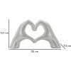 Lover Silver Soška Polyresin stříbrná 25x7.5x13.5 cm ruce srdce dekorace