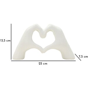 Mauro Ferretti Socha Ruce Lover White 25x7.5x13.5cm bílá