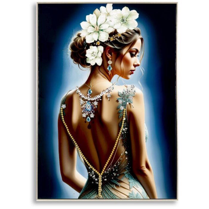 Mauro Ferretti Nástěnné plátno Isabel s rámem 72x4x102 cm