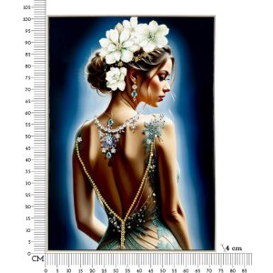 Mauro Ferretti Nástěnné plátno Isabel s rámem 72x4x102 cm