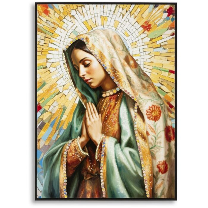 Mauro Ferretti Nástěnný obraz Madony s rámem 72x4x102 cm