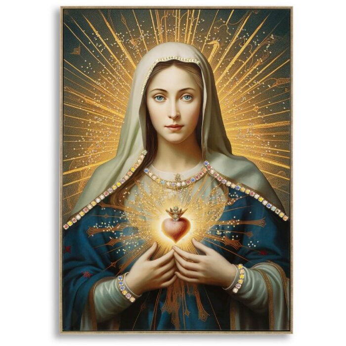 Mauro Ferretti Nástěnné plátno Madonna s rámem 72x4x102 cm