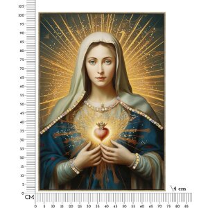 Mauro Ferretti Nástěnné plátno Madonna s rámem 72x4x102 cm