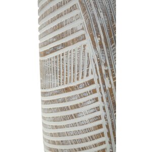 Mauro Ferretti Váza Dřevěná bílá Ø19x55 cm polyresin moderní design